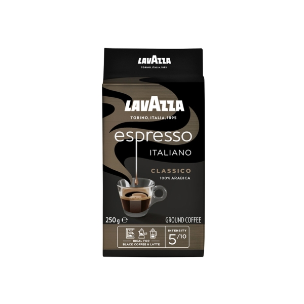 Lavazza Caffe Espresso koffie - gemalen koffie - 250 gram 