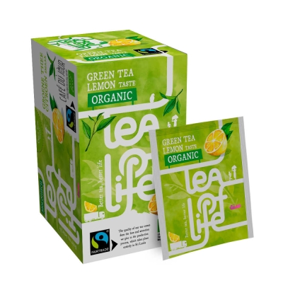 Green Tea Lemon - Biologisch & Fairtrade - Tea of Life - 25 theezakjes