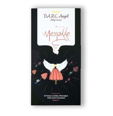 Korte houdbaarheidsdatum: Mesjokke - D.A.R.C. Angel - 72% pure chocolade