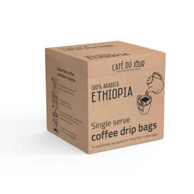 100% arabica Ethiopië - Single Serve Coffee Drip Bags - 14 stuks